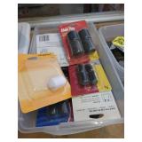 Lot of Hardware in Shoebox Totes - Door Hardware, Hinges, Utility Knives and More - NO SHIPPING