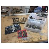 Huge Lot of Assorted Spiral and Spade Drill Bits