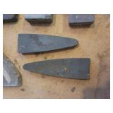 Lot of Assorted Sharpening Stones in Metal Toolbox