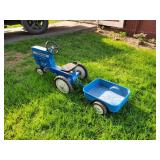 FORD 8000 Cast Aluminum Pedal Tractor w/ Trailer! - ERTL Model F-68