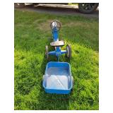 FORD 8000 Cast Aluminum Pedal Tractor w/ Trailer! - ERTL Model F-68