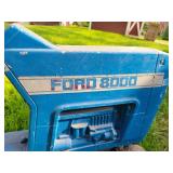 FORD 8000 Cast Aluminum Pedal Tractor w/ Trailer! - ERTL Model F-68