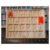 Lot of Vintage Fisher-Price Magnetic Letters & Numbers with Boards