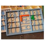 Lot of Vintage Fisher-Price Magnetic Letters & Numbers with Boards