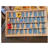 Lot of Vintage Fisher-Price Magnetic Letters & Numbers with Boards