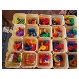 Lot of Vintage Fisher-Price Magnetic Letters & Numbers with Boards