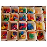 Lot of Vintage Fisher-Price Magnetic Letters & Numbers with Boards