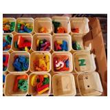 Lot of Vintage Fisher-Price Magnetic Letters & Numbers with Boards