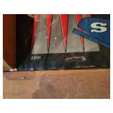 Vintage Pressman "Skill Ball" Board and (9) Empty HG Toys Jigsaw Puzzle Tubes with Puzzle Pieces