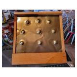 Vintage Pressman "Skill Ball" Board and (9) Empty HG Toys Jigsaw Puzzle Tubes with Puzzle Pieces