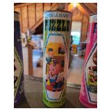 Vintage Pressman "Skill Ball" Board and (9) Empty HG Toys Jigsaw Puzzle Tubes with Puzzle Pieces