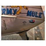 Vintage Cragstan Piasecki Army Mule Helicopter Battery Operated Tin Litho Toy