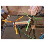 Vintage Cragstan Piasecki Army Mule Helicopter Battery Operated Tin Litho Toy