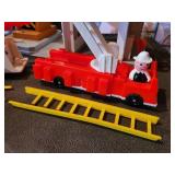 Vintage Lot of Fisher-Price Toys: Fire Engines, Lift & Load Depot, and MORE!