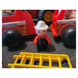 Vintage Lot of Fisher-Price Toys: Fire Engines, Lift & Load Depot, and MORE!