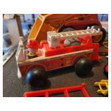 Vintage Lot of Fisher-Price Toys: Fire Engines, Lift & Load Depot, and MORE!