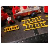 Vintage Lot of Fisher-Price Toys: Fire Engines, Lift & Load Depot, and MORE!