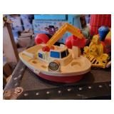 Vintage Lot of Fisher-Price Toys: Family Farm, Milk Wagon, and MORE!