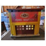 Vintage Lot of Fisher-Price Toys: Fire Station, Parking Ramp & Service Center, and MORE!