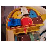 Vintage Lot of Fisher-Price Toys: Fire Station, Parking Ramp & Service Center, and MORE!