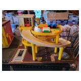 Vintage Lot of Fisher-Price Toys: Fire Station, Parking Ramp & Service Center, and MORE!