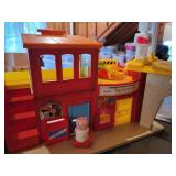 Vintage Lot of Fisher-Price Toys: Little Mart, Play Family Village, and MORE!