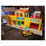 Vintage Lot of Fisher-Price Toys: Little Mart, Play Family Village, and MORE!