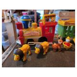 Vintage Lot of Fisher-Price Toys: Circus Train, Musical Instruments, and MORE!