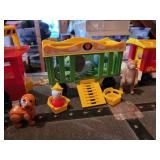 Vintage Lot of Fisher-Price Toys: Circus Train, Musical Instruments, and MORE!