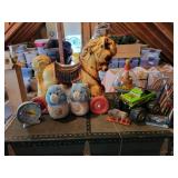 Vintage Toys - WONDER the Rolling Ride-On Horse, Care Bears Clock & Slippers, and MORE!