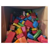 Vintage Wood Blocks and ERTL Jeep Renegade - NO SHIPPING