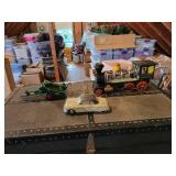 Vintage Oliver Bailer, Chevy Coupe Bank, and Railroad Engine