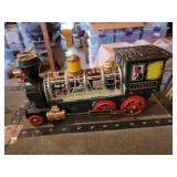 Vintage Oliver Bailer, Chevy Coupe Bank, and Railroad Engine