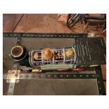 Vintage Oliver Bailer, Chevy Coupe Bank, and Railroad Engine