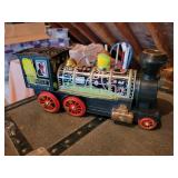 Vintage Oliver Bailer, Chevy Coupe Bank, and Railroad Engine