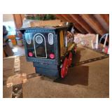 Vintage Oliver Bailer, Chevy Coupe Bank, and Railroad Engine