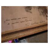 1931 Charcoal Drawing Print in Frame - NO SHIPPING