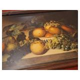 Still Life of Fruit Print in Frame - NO SHIPPING