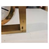 Tiffany & Co. Solid Brass Desk Clock, Serial No. 215389 and Early Digital Watch