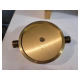 Tiffany & Co. Solid Brass Desk Clock, Serial No. 215389 and Early Digital Watch