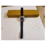 Tiffany & Co. Solid Brass Desk Clock, Serial No. 215389 and Early Digital Watch