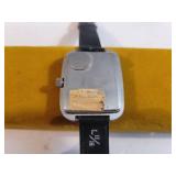 Tiffany & Co. Solid Brass Desk Clock, Serial No. 215389 and Early Digital Watch