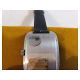 Tiffany & Co. Solid Brass Desk Clock, Serial No. 215389 and Early Digital Watch