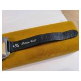 Tiffany & Co. Solid Brass Desk Clock, Serial No. 215389 and Early Digital Watch