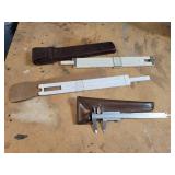 Lot of Precision Measuring Instruments - Vintage Caliper and Pair of Vintage Slide Rules