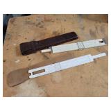 Lot of Precision Measuring Instruments - Vintage Caliper and Pair of Vintage Slide Rules