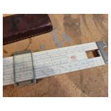 Lot of Precision Measuring Instruments - Vintage Caliper and Pair of Vintage Slide Rules