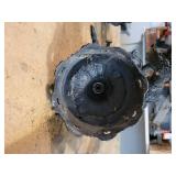 Pair of Black Cast Aluminum Exterior Sconce Lamps with Globe Covers - Globes not included