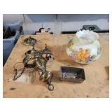 Vintage Hanging Hurricane Lamp - NO SHIPPING