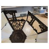 Tiffany Style Parrot Lamp Shade and Die Cast Slag Glass Lamp Shade - NO SHIPPING